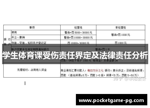 学生体育课受伤责任界定及法律责任分析